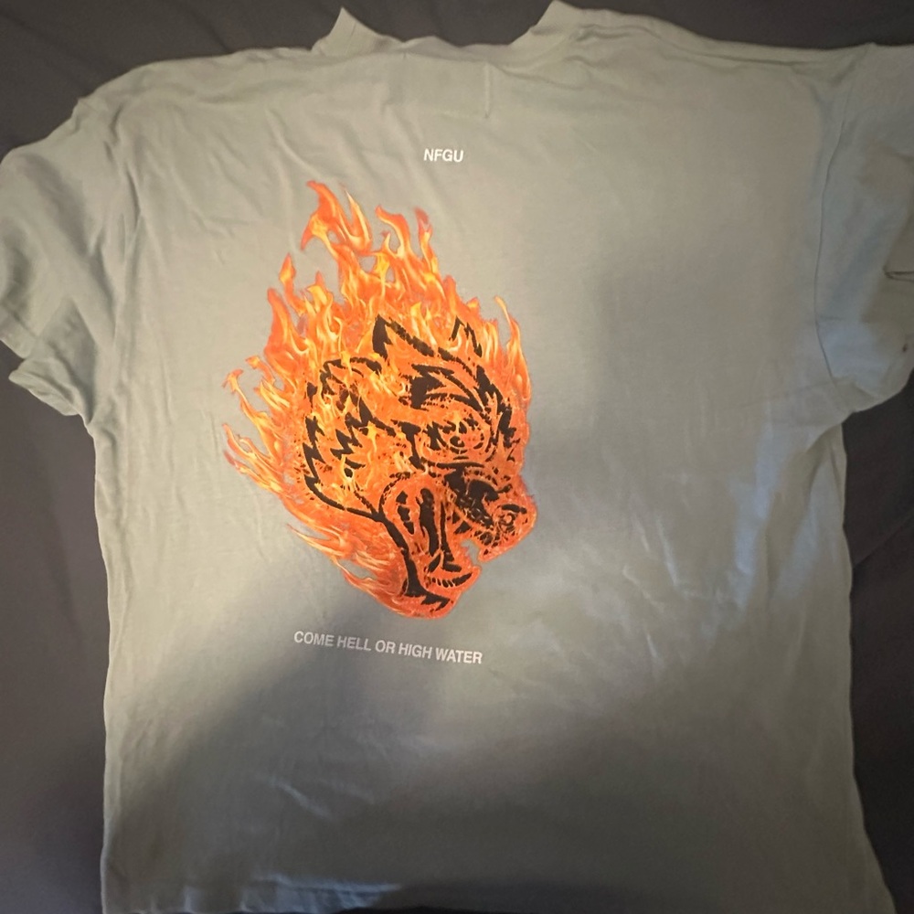 Darc Sport Gray and Orange Flame Tee